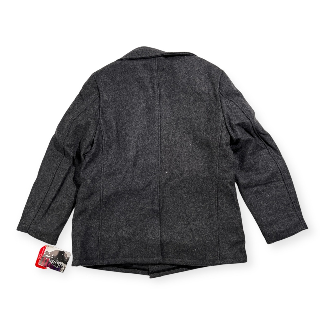タグ付き USA製 Schott ショット U.S. 740N PEA JACKET ピーコート 42 /グレー系 USA製 アメリカ製 ウール メルトン 重厚