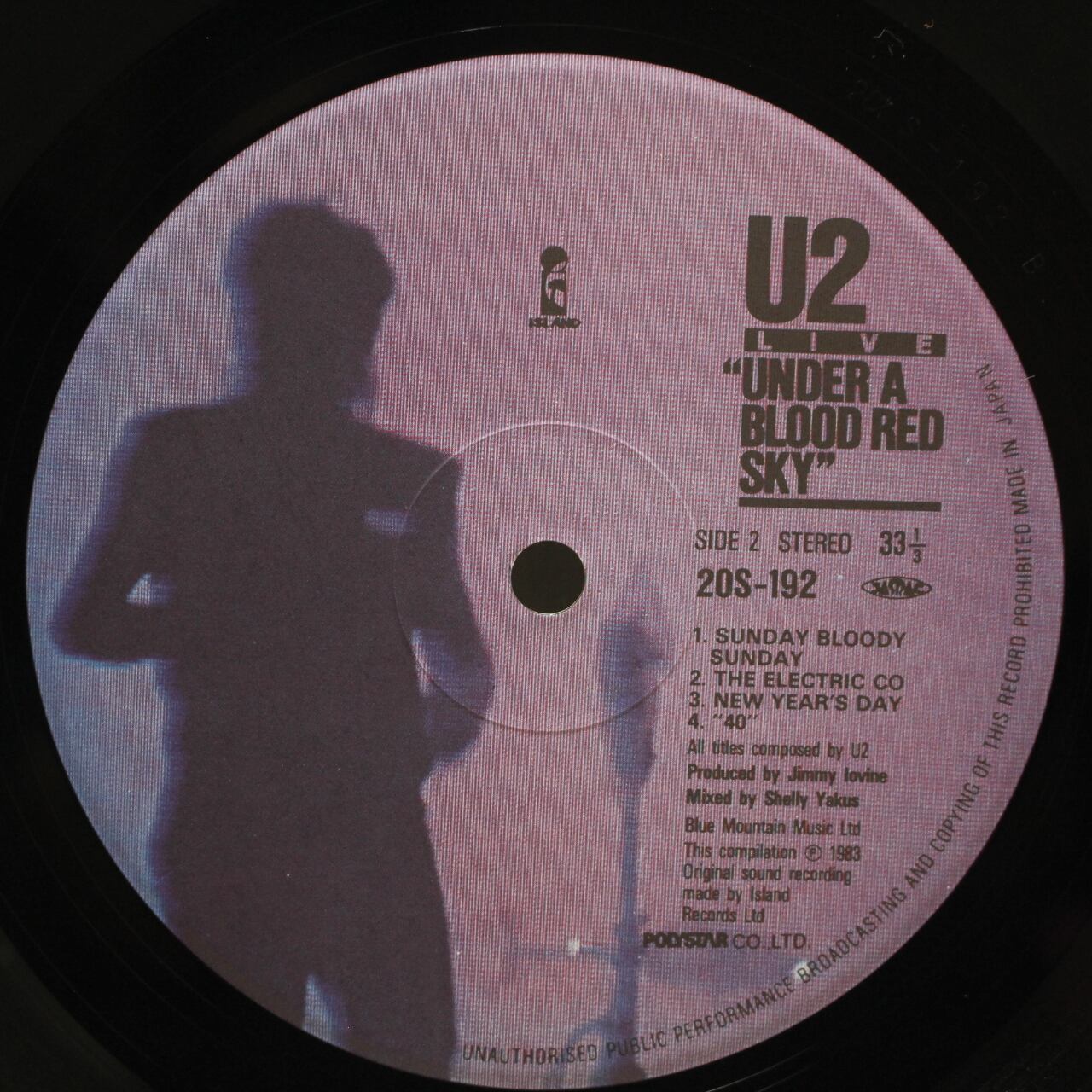 U2 / Live "Under A Blood Red Sky" [20S-192] - 画像4