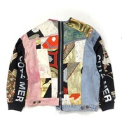 【kimonojk27】着物デニムジャケットSLEEVE KIMONO DENIM JACKET