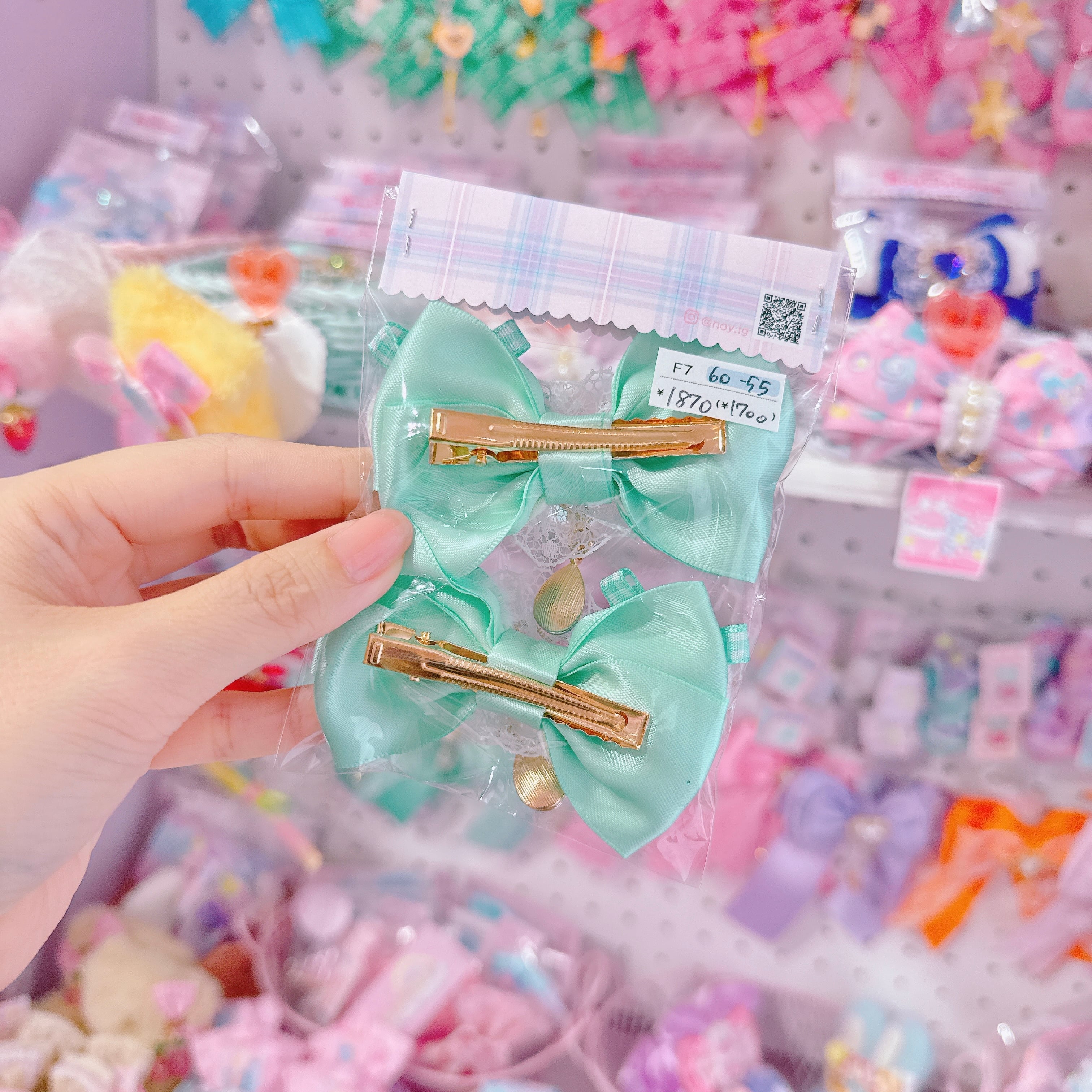 【F7】60-55推し活ツインヘアクリップ