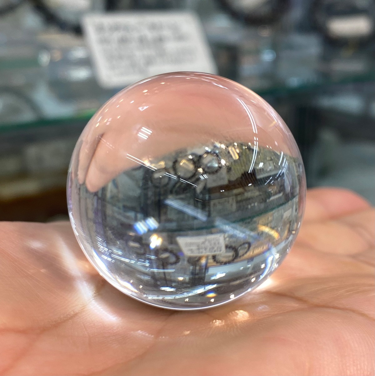 AAA級 無色透明無垢！最高級天然本水晶玉 ☆41mm ロッククリスタル丸 