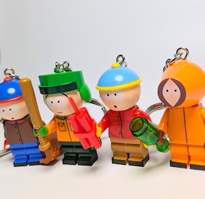 ★ブロックフィギュアキーホルダー★【 South Park ( サウスパーク ) 】バターズ・ストッチ〚アメリカン雑貨 アメトイ〛