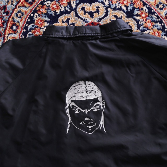 embroidery and print design big coach jacket