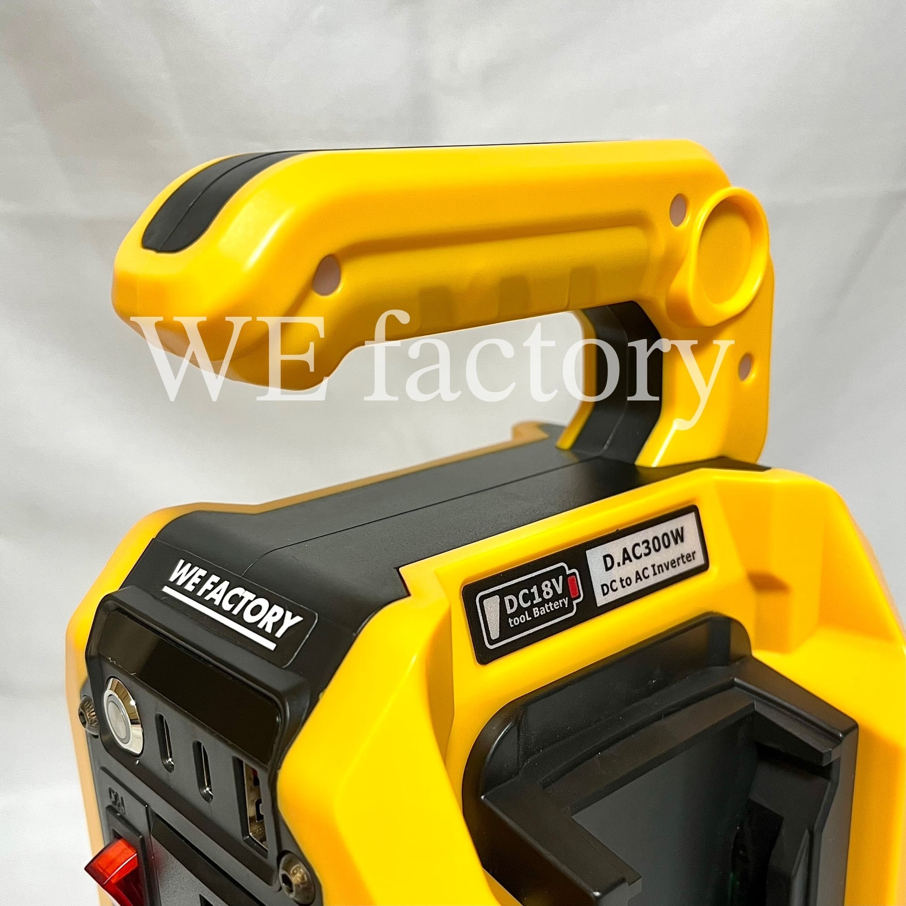 WE factory 純正弦波インバーター 18Vマキタバッテリー対応 災害緊急