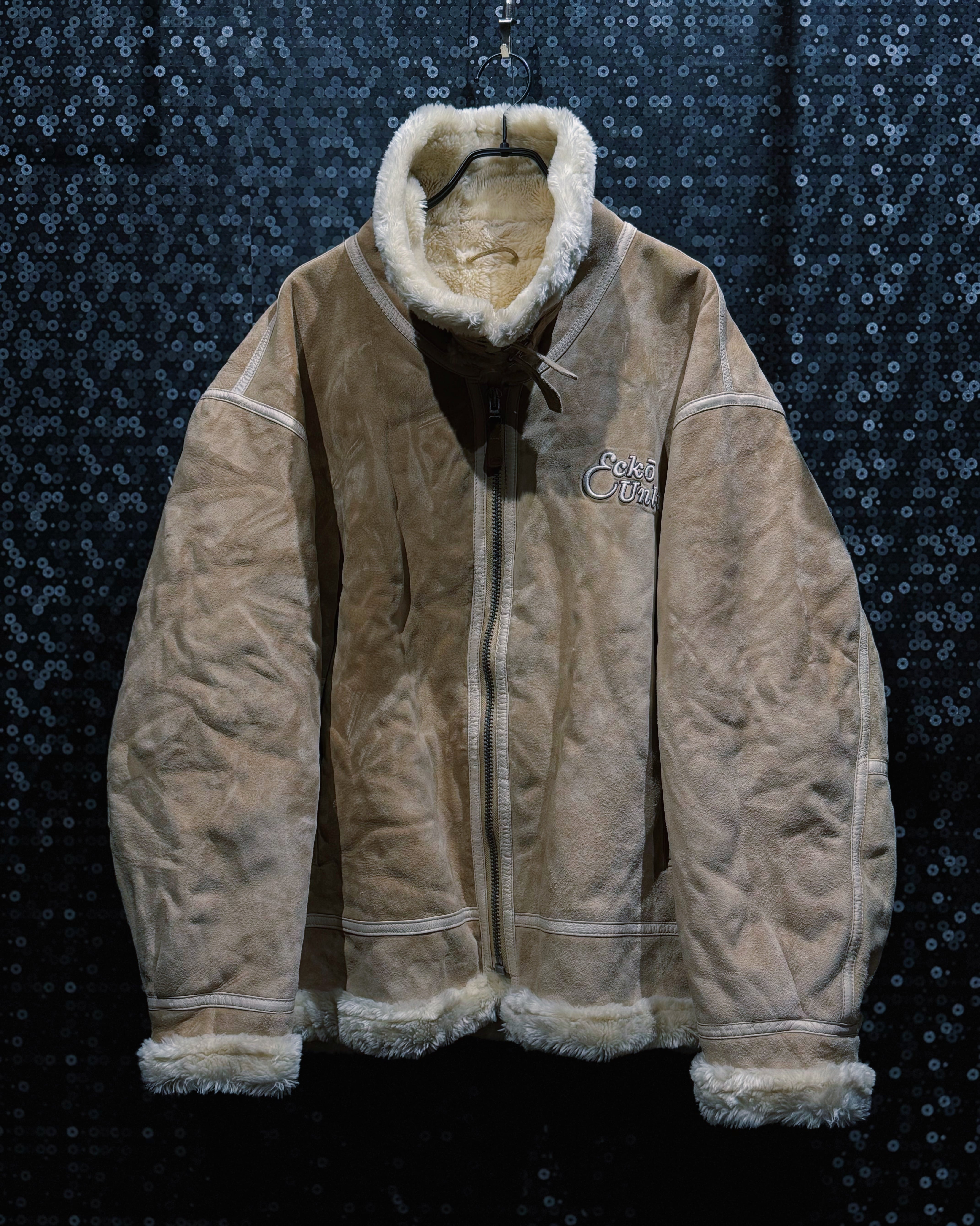 【ÆIEM】vintage “ECKO UNLTD” faux shearling jacket