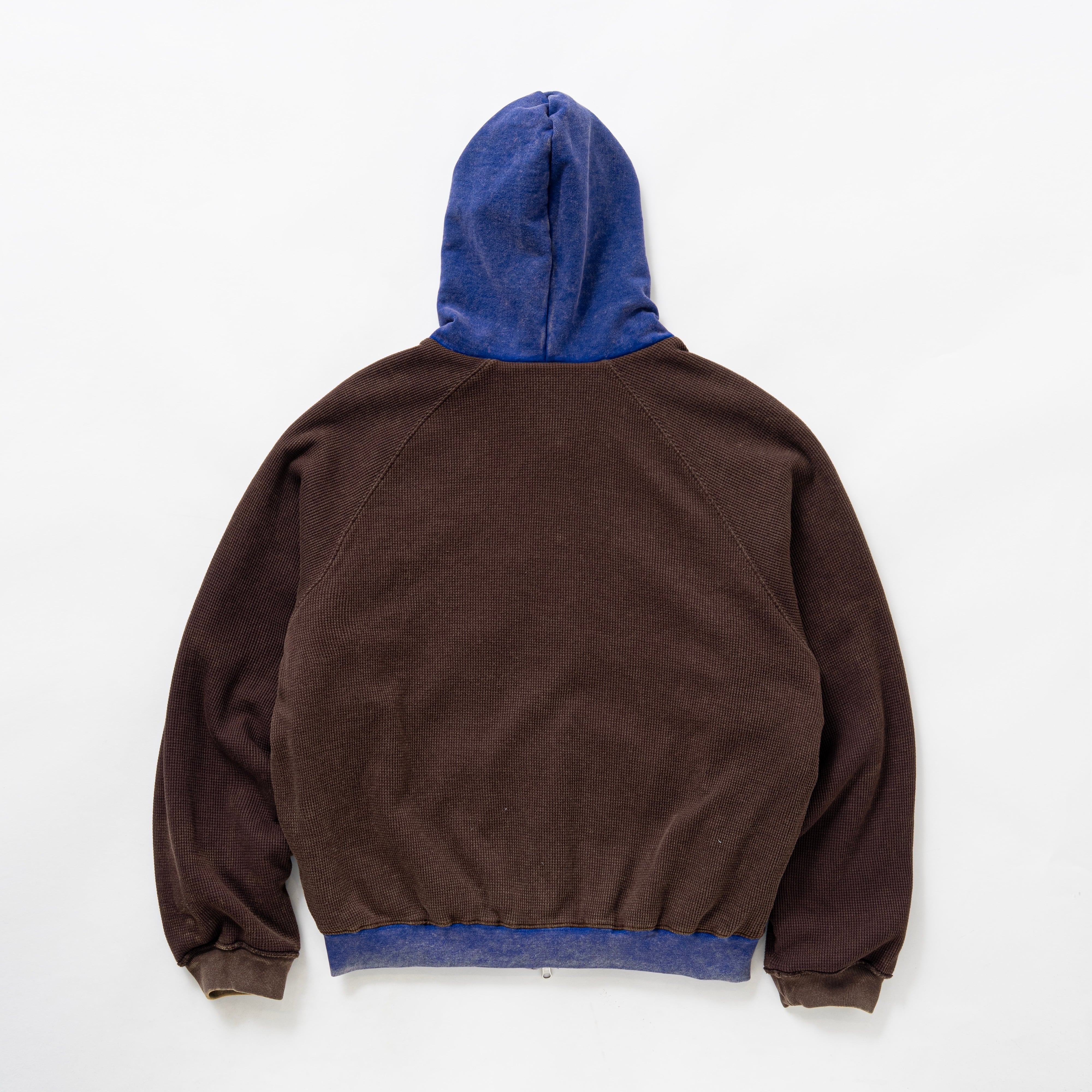 Fade damage zip up hoodie（BLUE） | TTTMSW
