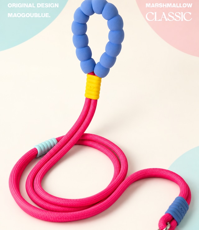 数量限定3色展開【MAOGOUBLUE】CLASSIC.マシュマロ3WAYロープリード
