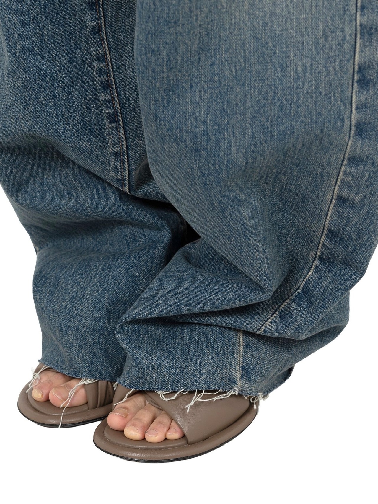 【25AW】Maison MIHARA YASUHIRO ミハラヤスヒロ / Amateur Sewn Like Wide Denim Pants / デニムパンツ - 6