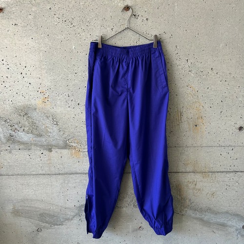 Blue-purple elastic waist pants