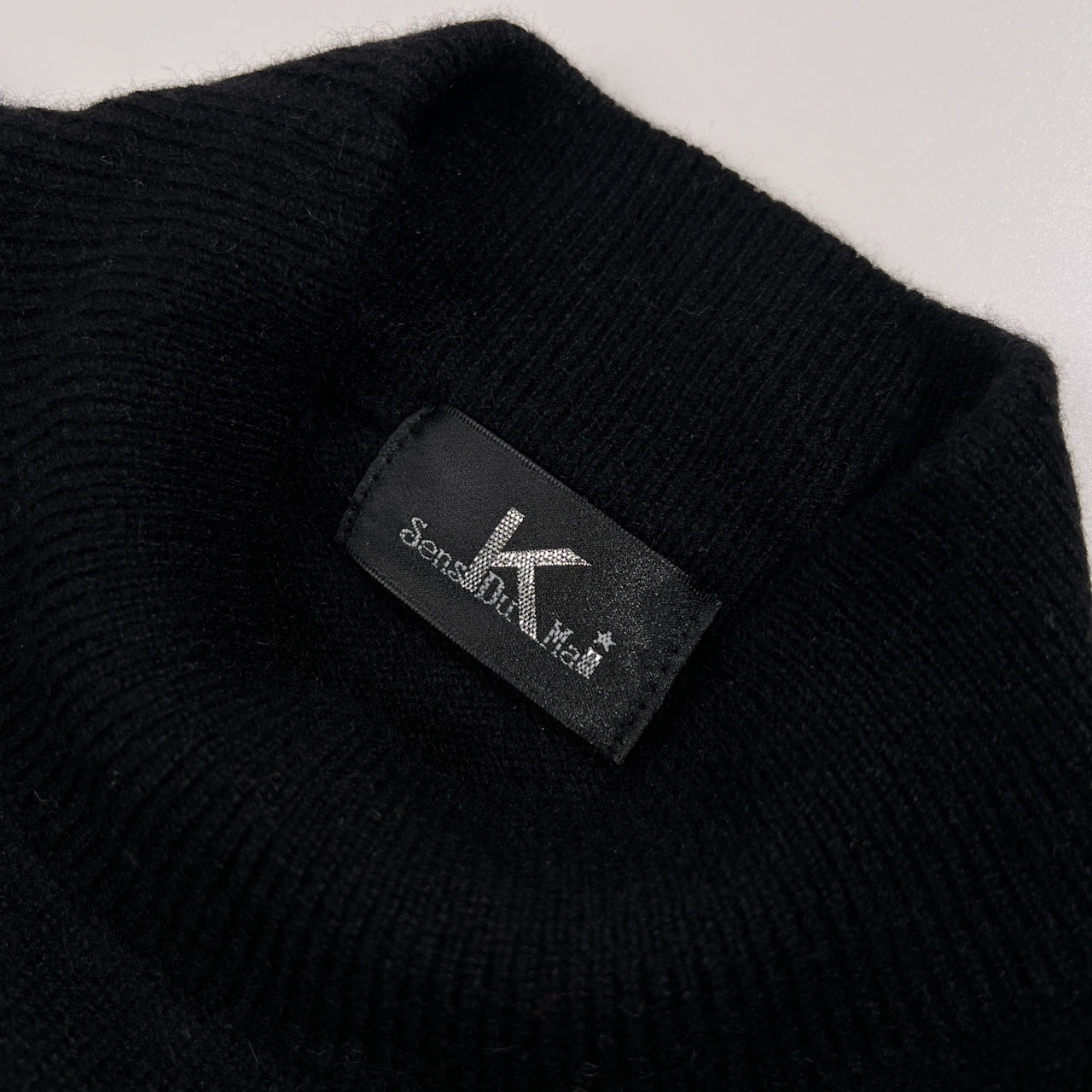 カシミヤ100% Sens Du Mai ハイネック カシミア ニット セーター /ブラック/レディース