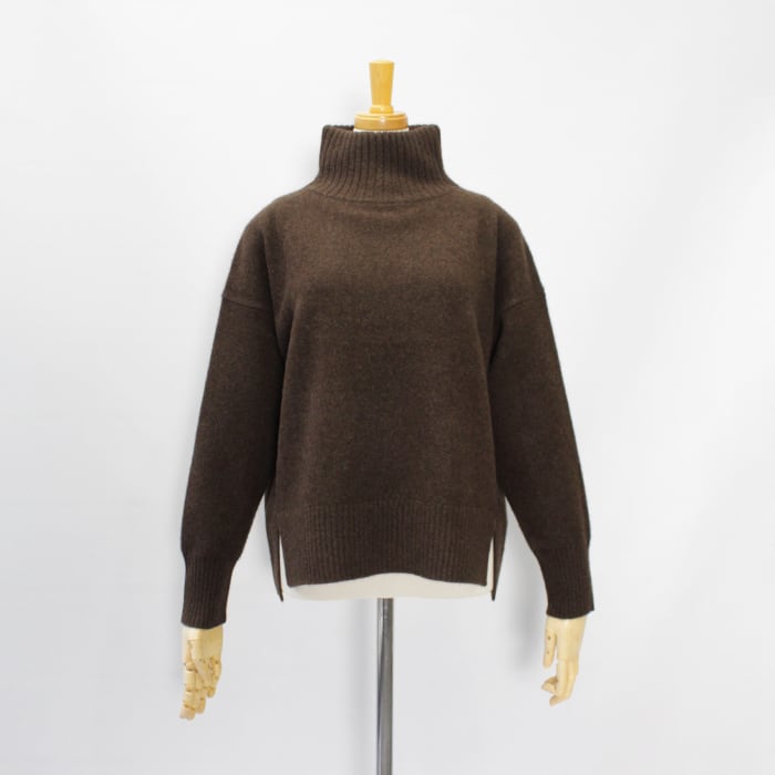 ティッカ　TICCA ヤクウールハイネックニット　ブラウン　F ティッカ TICCA ヤクウールハイネックニット ブラウン F ティッカ