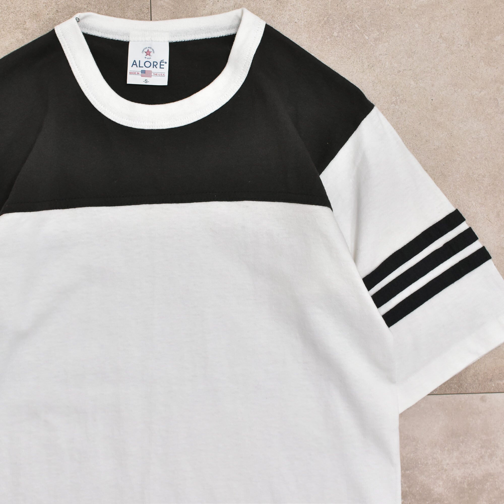 90s~ USA ALORE blank football T-shirt