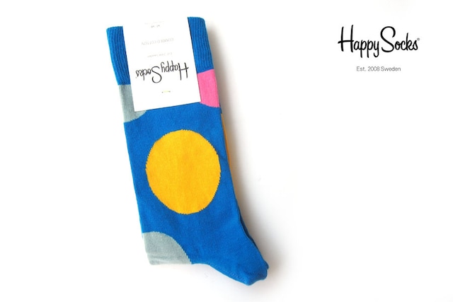 ハッピーソックス｜happy socks｜クルー丈カジュアルソックス｜Jumbo Dot Sock｜10113063