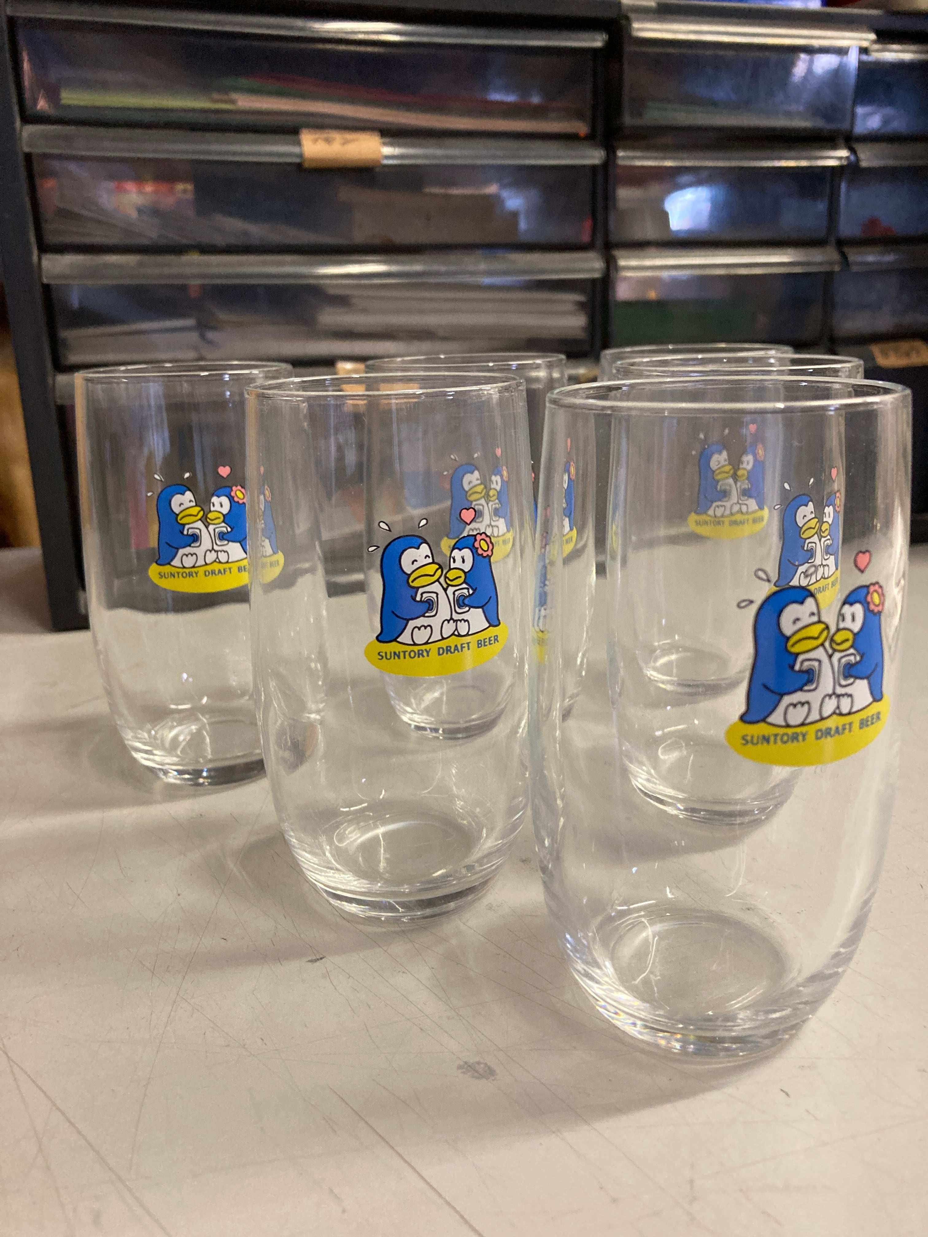 サントリー♡レトロ♡ペンギン♡グラス/6個 | (有) 美濃屋 伊関酒店