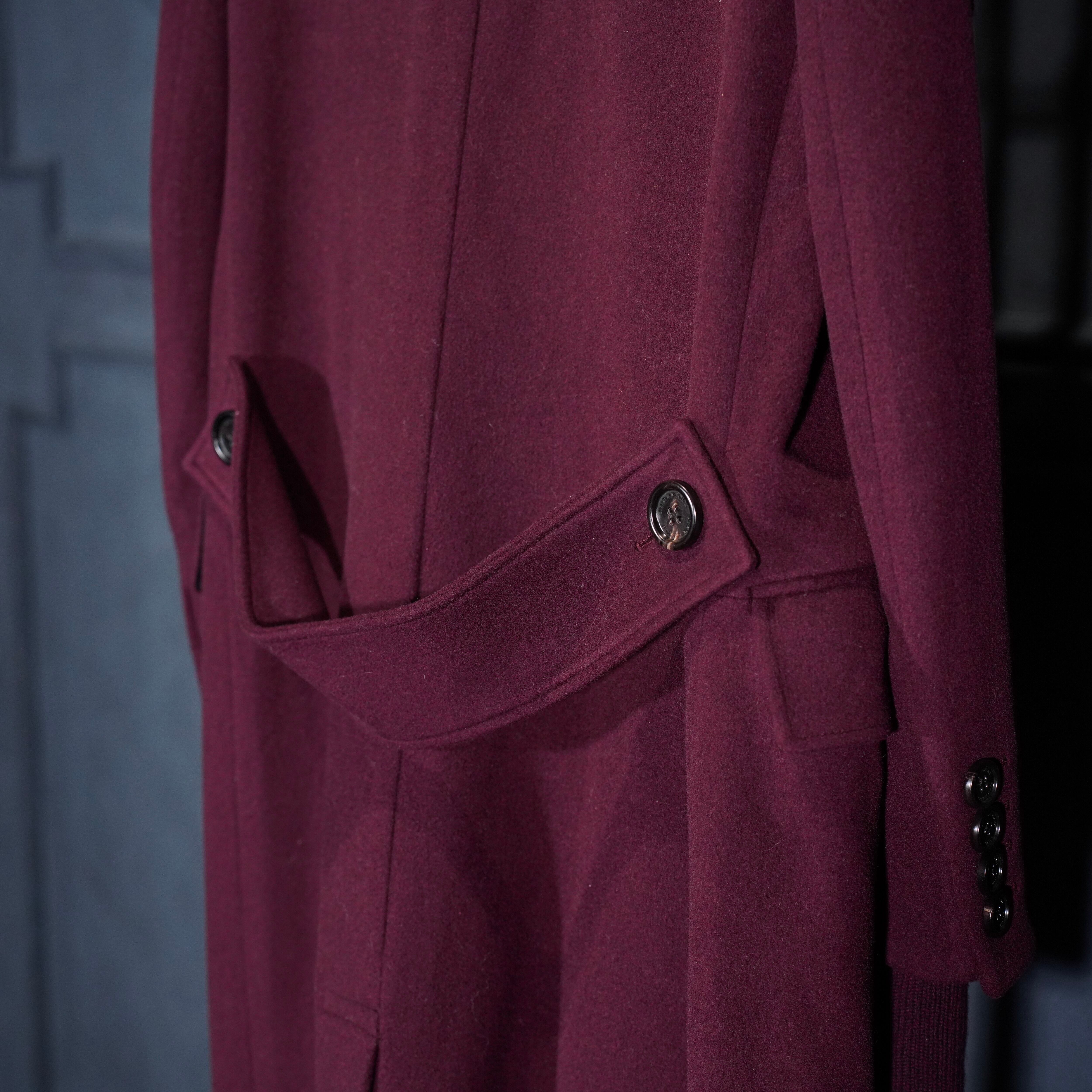 BURBERRY LONDON ENGLAND Cairndale KNIT TRIM CASHMERE COAT