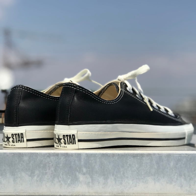 90's CONVRSE コンバース レザー オールスター LOW NOS デッドストック ブラック USA製 希少 SIZE 6 ヴィンテージ | agito vintage 90's CONVRSE コンバース レザー オールスター LOW NOS デッドストック ブラック USA製 希少 SIZE 6 ヴィンテージ | agito vintage