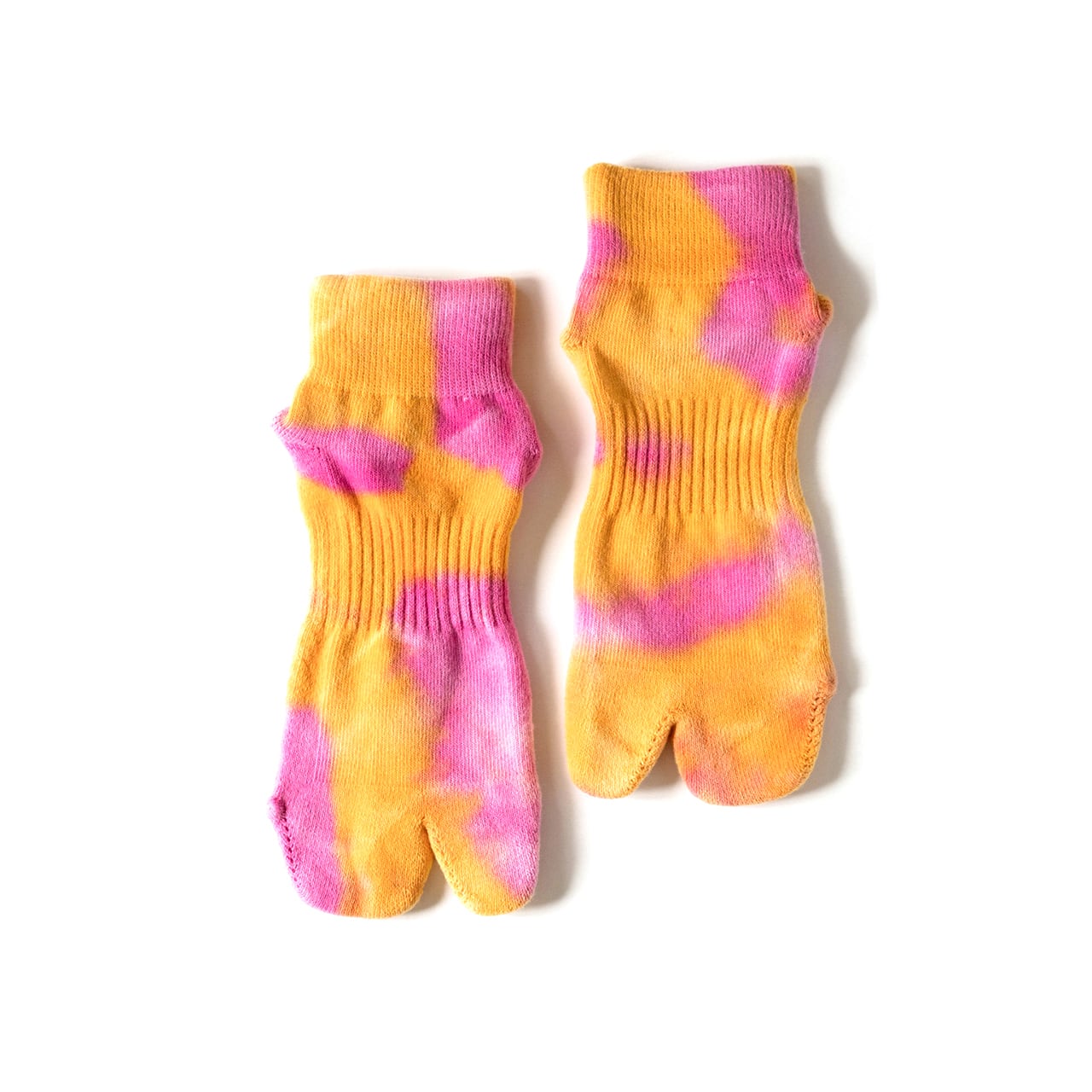 Tie Dye Ankle Socks （Orange × Pink） | NODAL