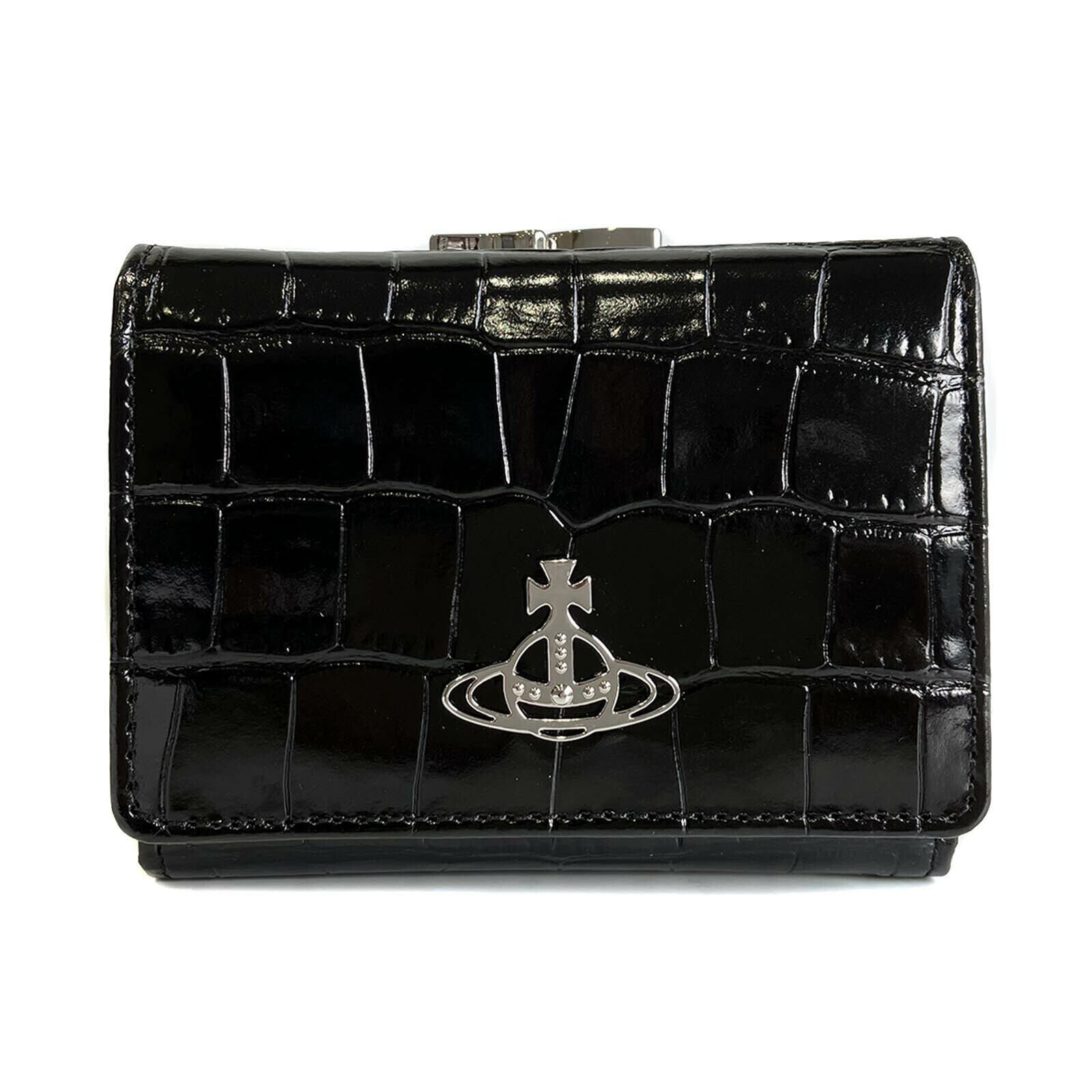 ヴィヴィアンウエストウッド 三つ折り財布 がま口 クロコ 51010018