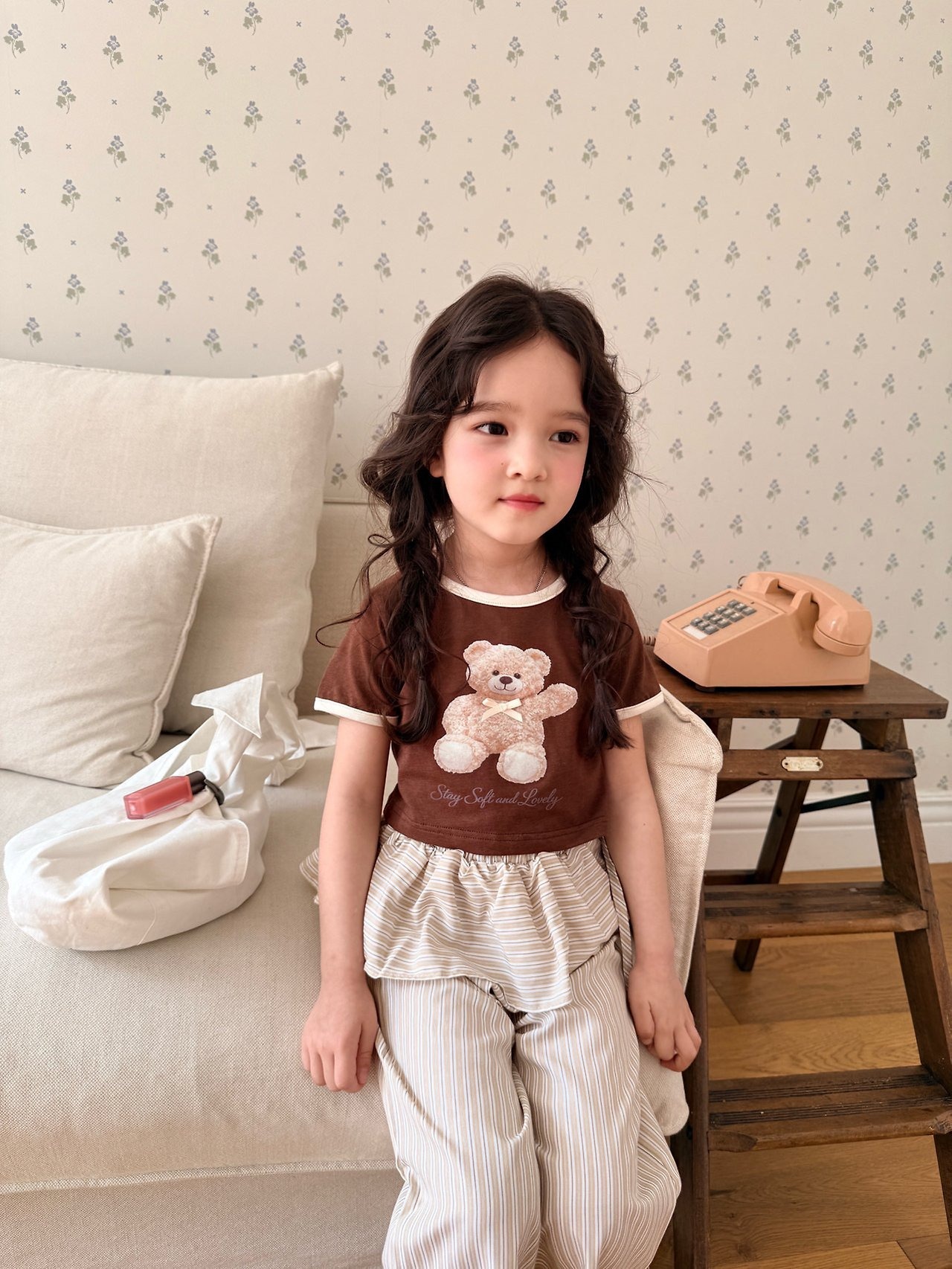 [COMMA] Teddy Color Block Tee (160/170) / [콤마] 테디배색티 (160/170)