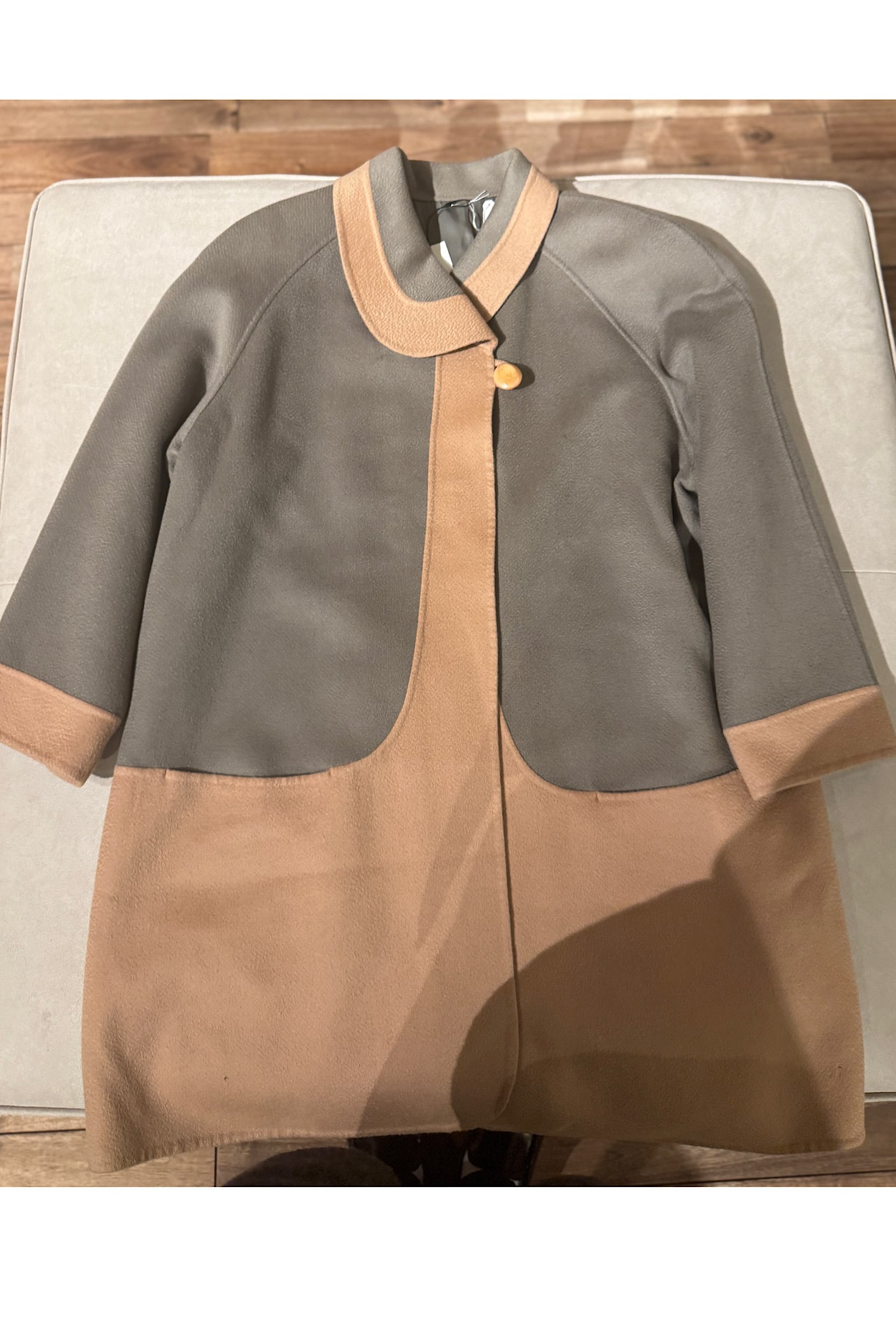 カシミアハンドメイドポンチョコート | DROOMTUIN_VINTAGE