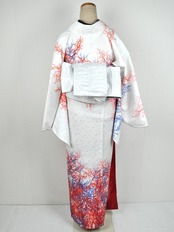 【受注商品】Rumi Rockきもの「バチェラレット」ホワイト　[A908]