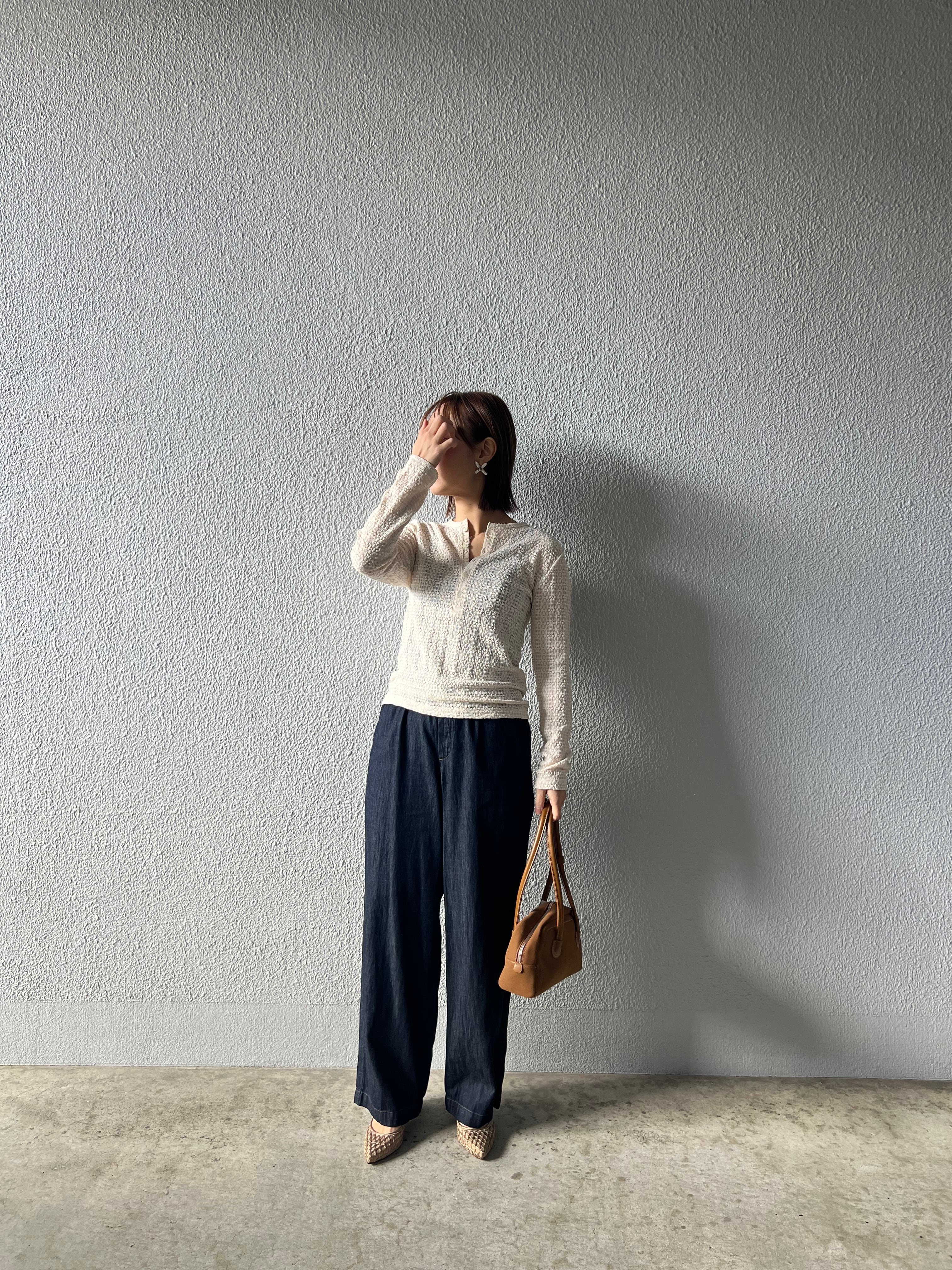 【PASSIONE】ウエストイージーライトオンスデニム　616605