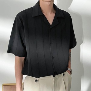 デザインオープンカラー半袖シャツ　MT0160015