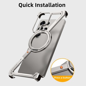 ◆Galaxy S26 Ultra / S25 Ultra / S24 Ultra◆ Z-Shaped Aluminum Phone Case / Z-シェイプ アルミニウム スマホケース