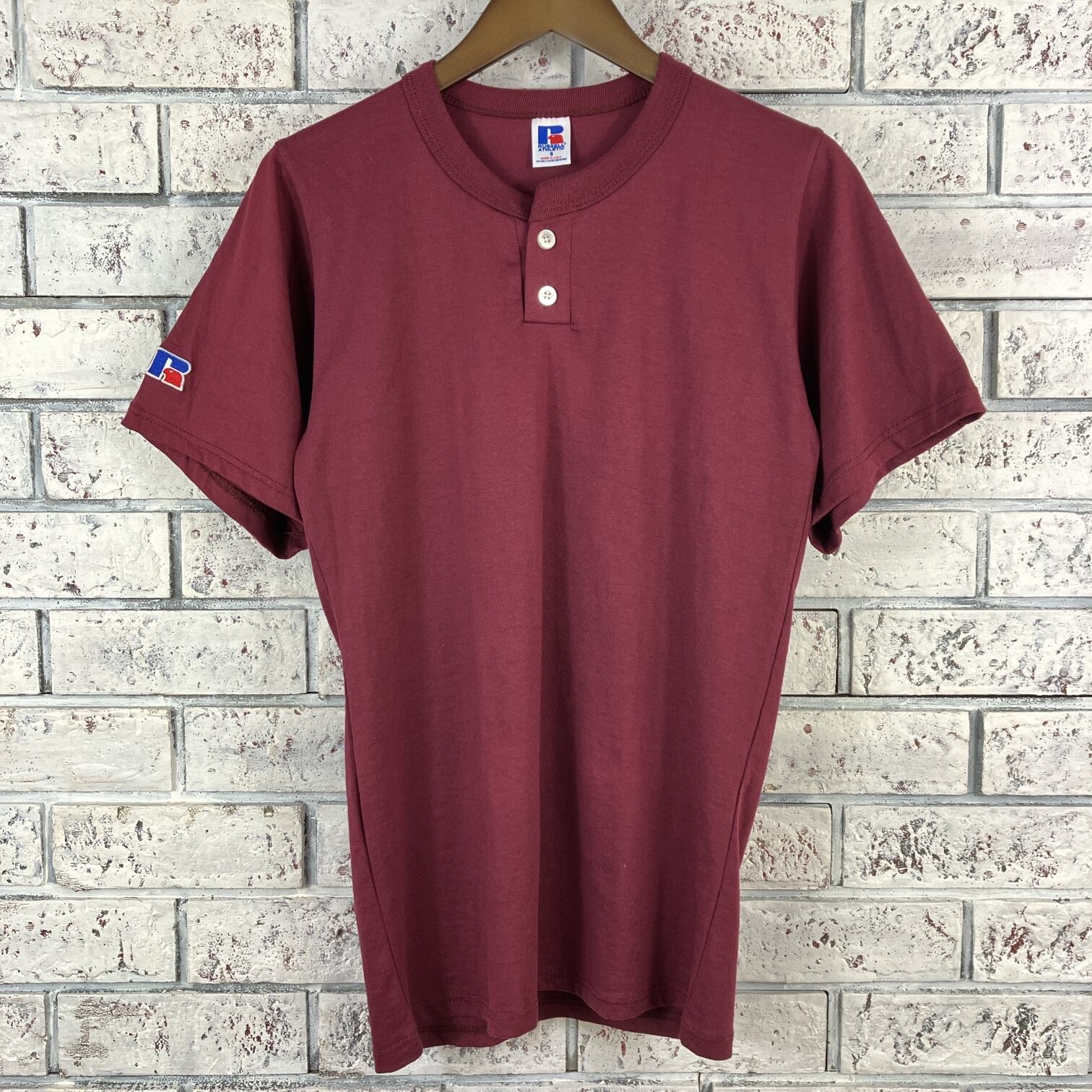 90s Russell ヘンリーネックtシャツ ドジャース USA製ラッセル