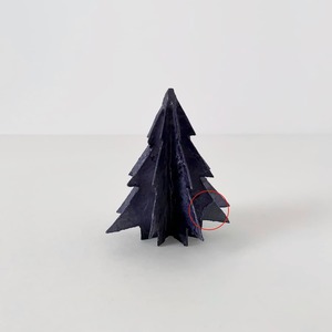 【SALE Damaged】Christmas Tree Capiz Evening Blue 10cm