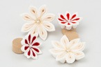 №261-06　桃山 刺繍　二人飾り　 カラン　MUKUつまみ細工 平飾りセット thumbnail 20