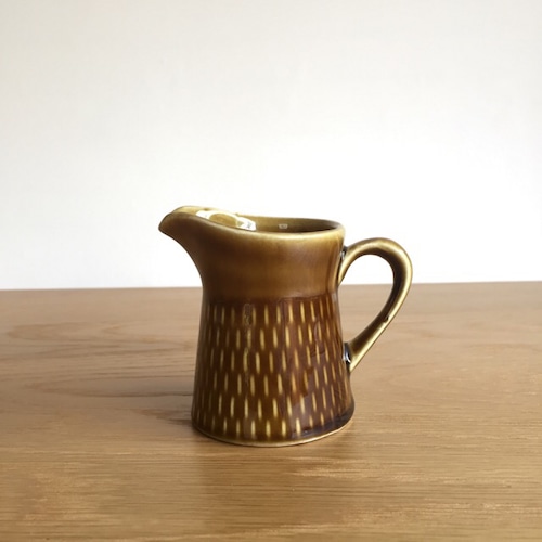 【北欧ヴィンテージ雑貨】STAVANGERFLINT Brunette Creamer Brown vintage スタバンゲルフリント ブリュネット クリーマー 茶色