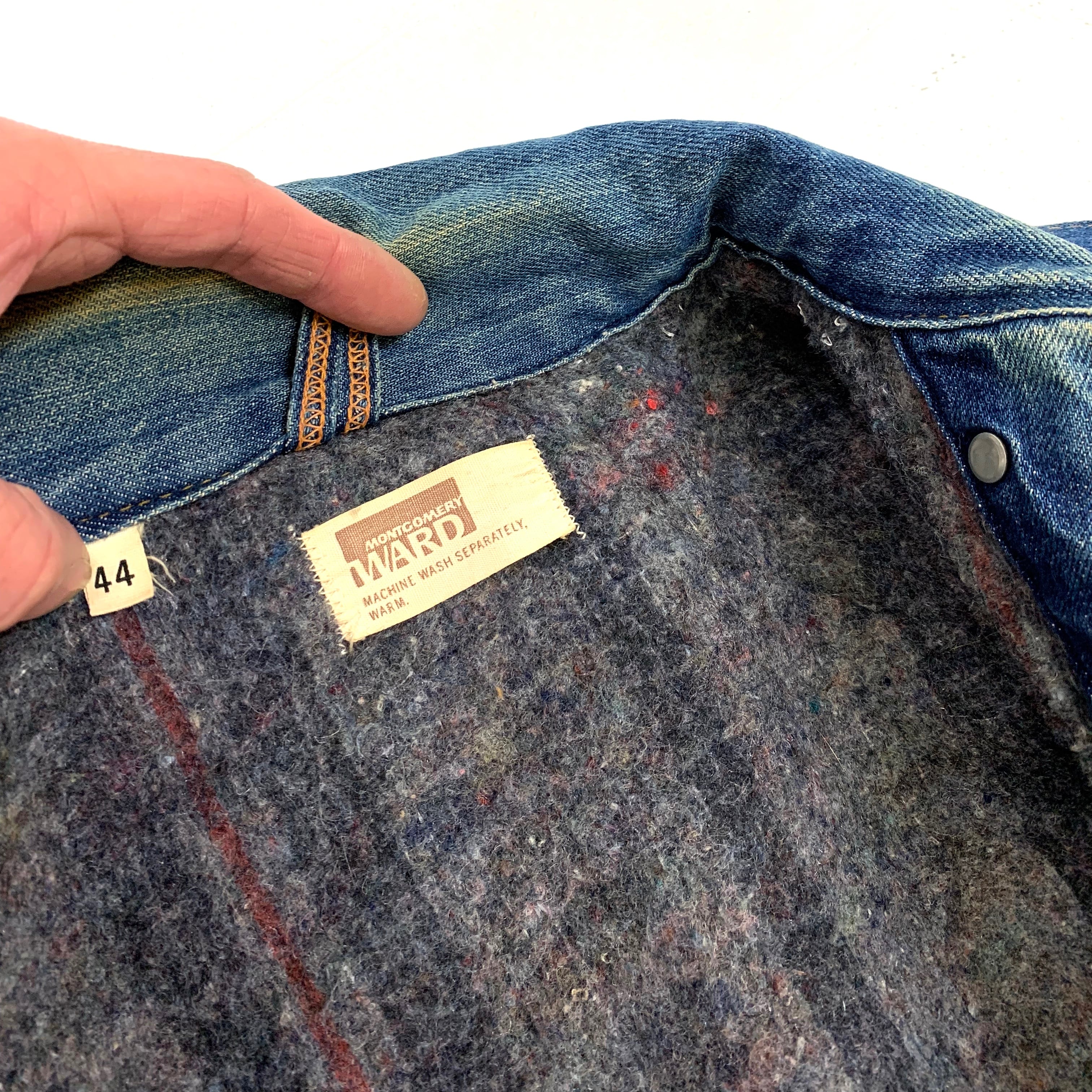 0341 / 1960's~1970's 101 montgomery ward blanket lined denim 0341 / 1960's~1970's 101 montgomery ward blanket lined denim