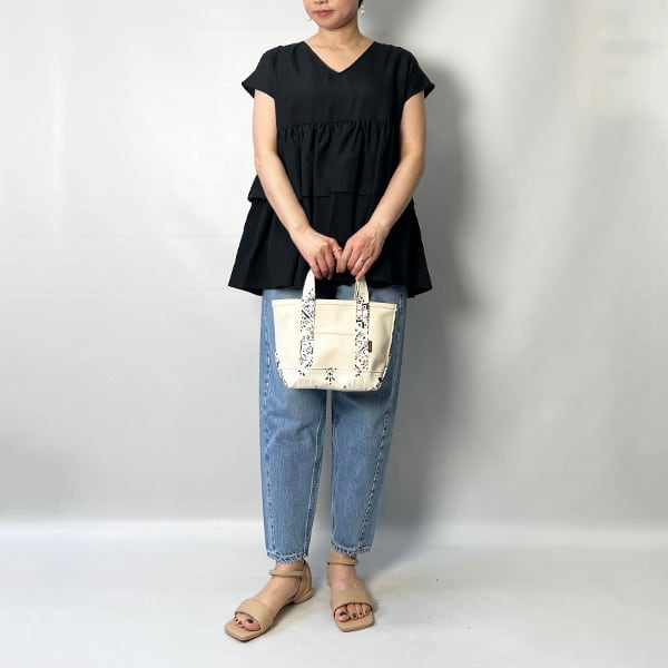 manipuri マニプリ 帆布トートバッグS ドローバンダナ manipuri マニプリ 帆布トートバッグS ドローバンダナ