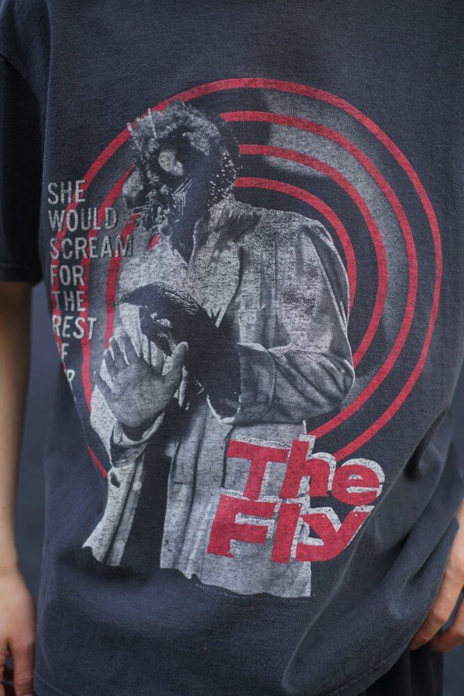 The Fly [The Fly --Made In USA] Vintage Movie Print T-shirt [1990s