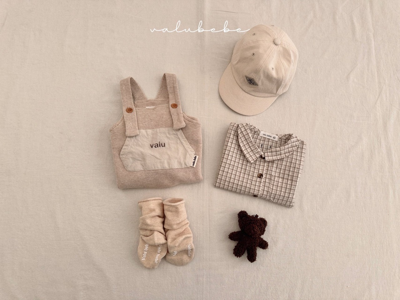 【valu bebe】ベルワッペンキャップ ベビーサイズ~50cm クリーム - 10