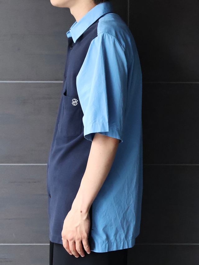 【stella mccartney】oversize bicolor shirt