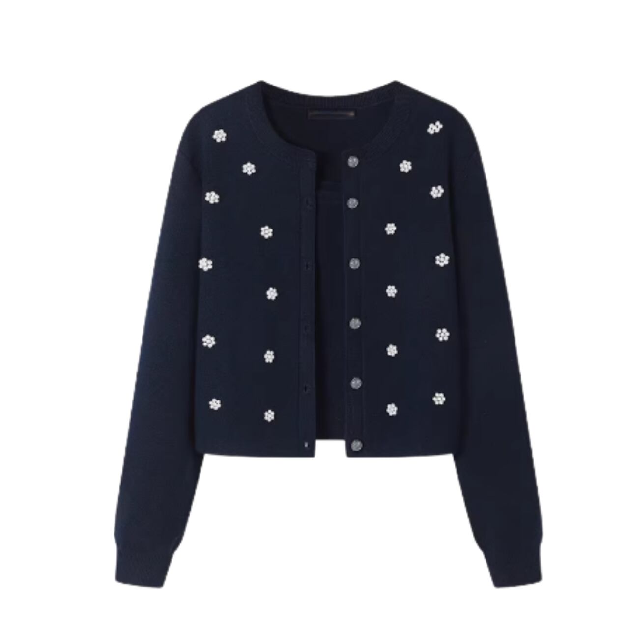 Pearl Beads Cardigan&Cami Set up F0282