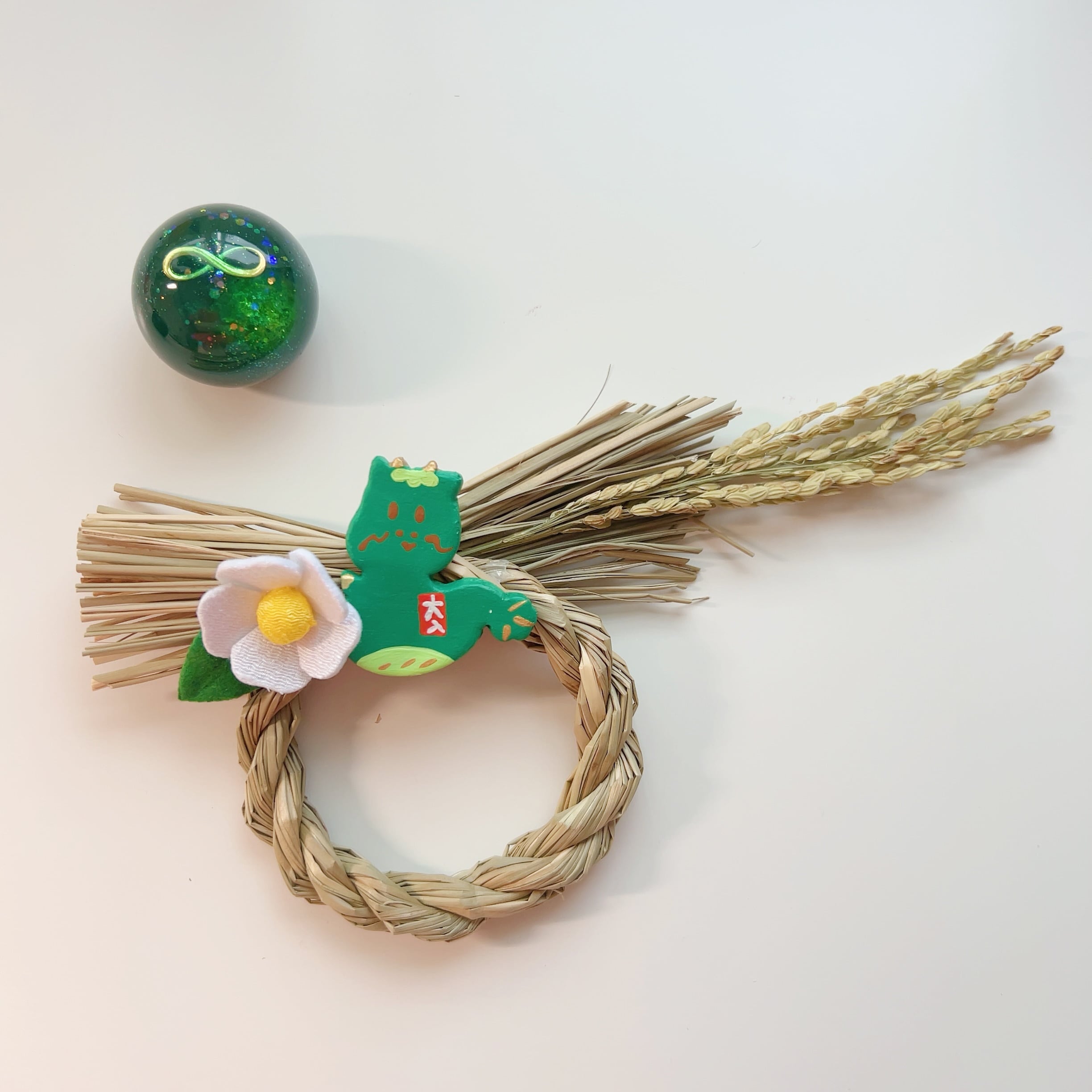 開運♪龍神さましめ縄(緑龍B)