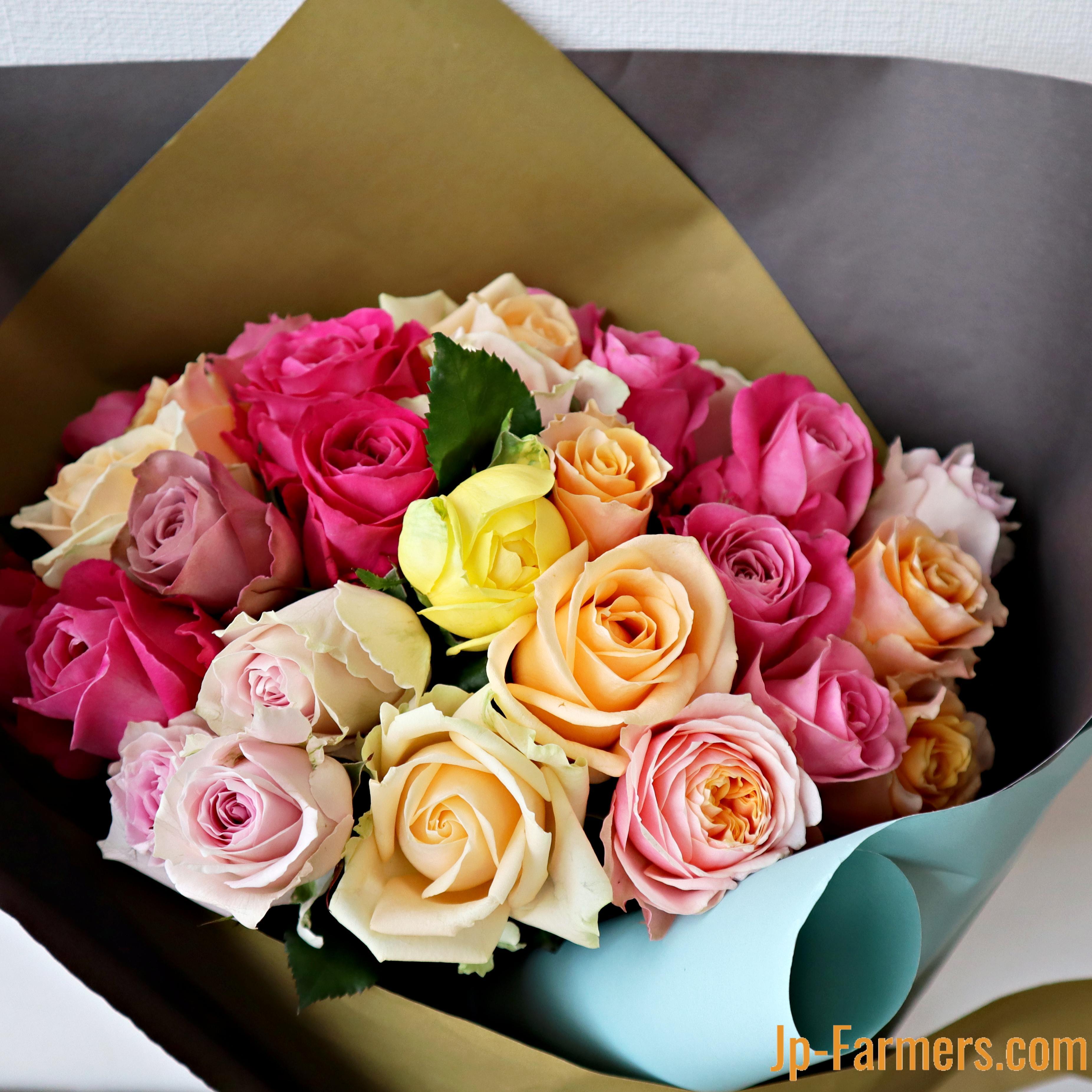 バラエティ豊富なバラを楽しめる！バラアソート 30本 | 新鮮お花問屋