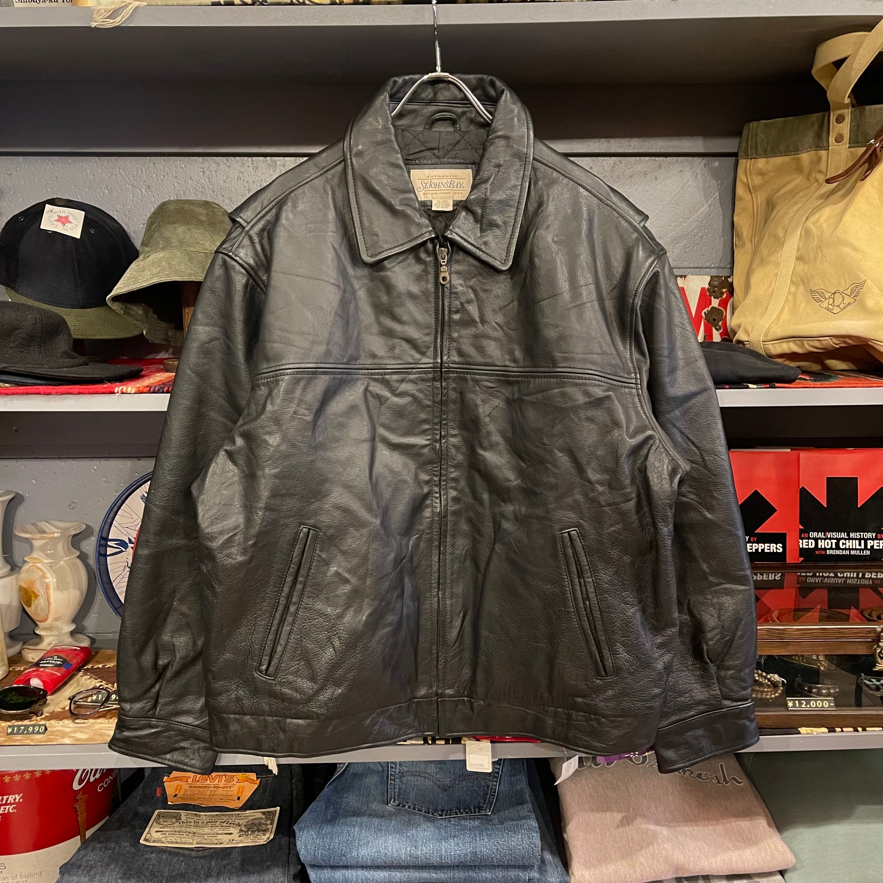 St John's Bay Leather Jacket XLサイズ数回の着用のみで美品です