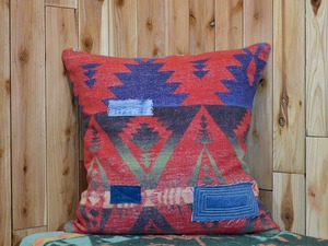 Old navajo blanket cushion