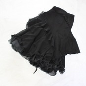 【美品 社交ダンス衣装】スカート レッスンウェア 練習着 黒 ブラック 無地 シンプル create-sun クリエイトサン かわいい