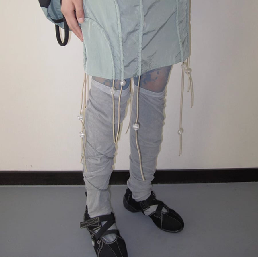 ドローストリングプリーツパッチボリュームスカート_LN02861