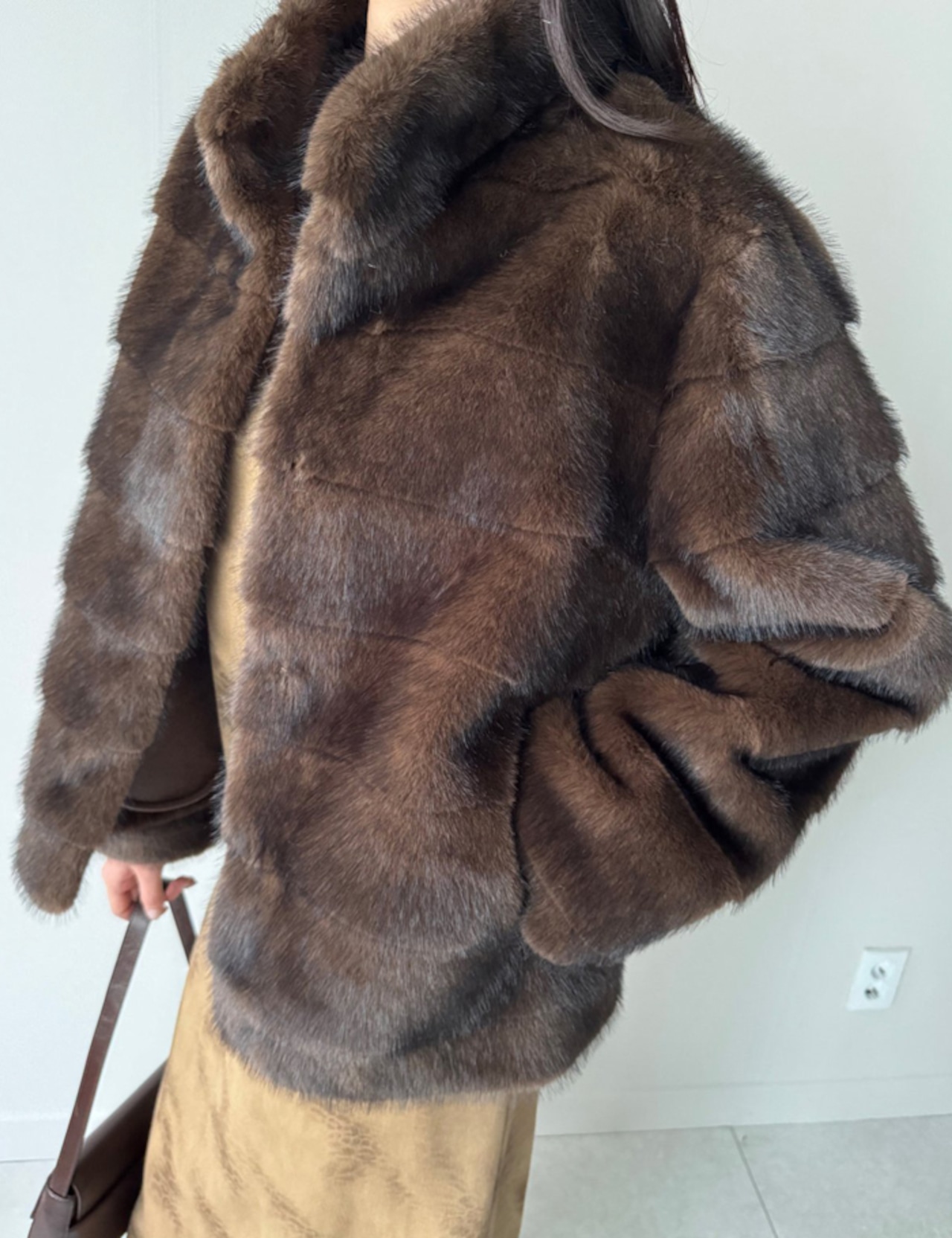 【新作5%OFF・3日間】Premium vegan-Fur Bambi Coat_2colors