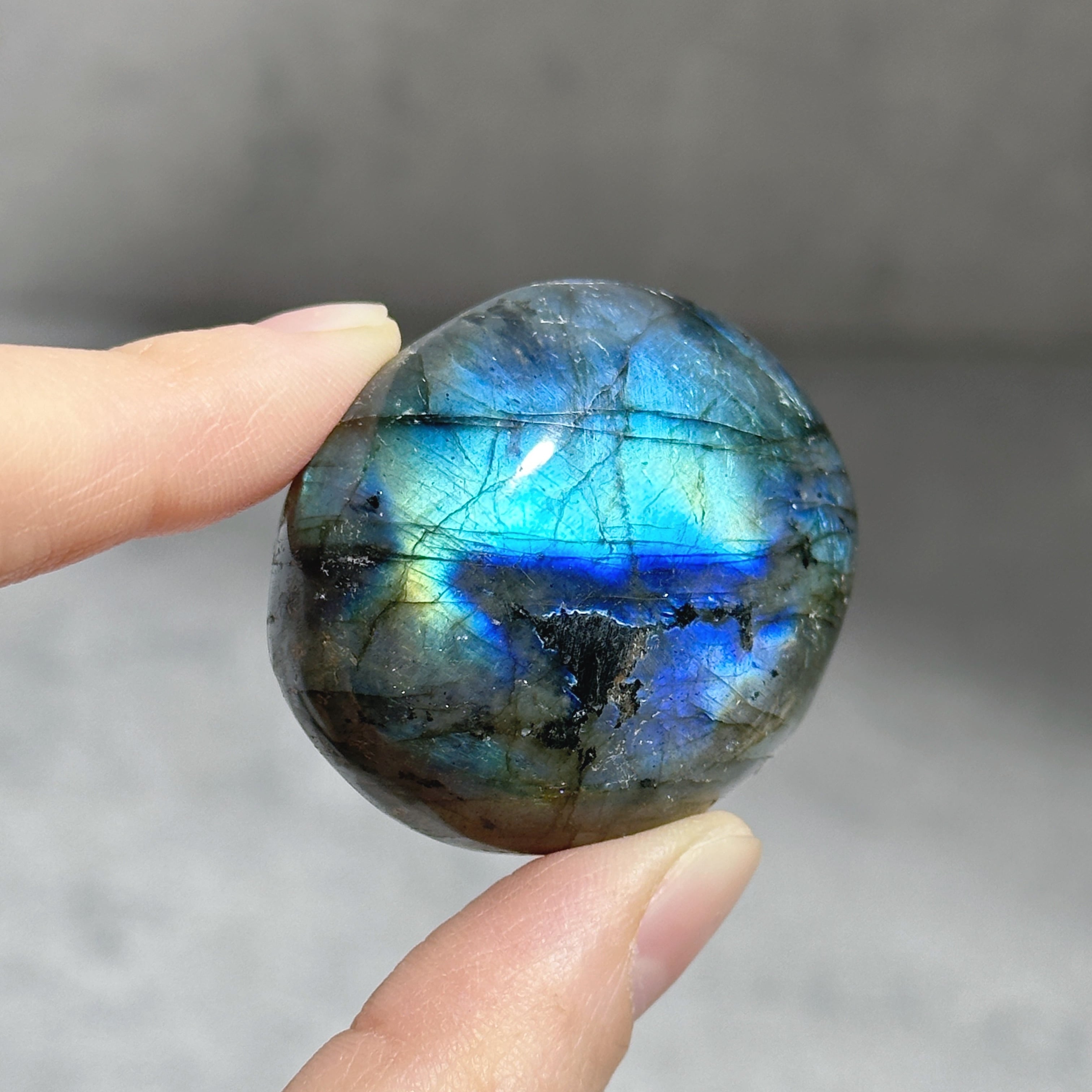 ラブラドライト パームストーン23◇ Labradorite palm stone ◇天然石