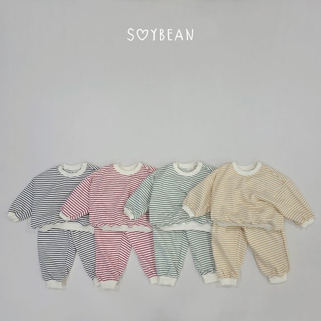 【取寄】SOYBEAN ストライプ上下セット｜秋服｜韓国子供服｜ 26/AT