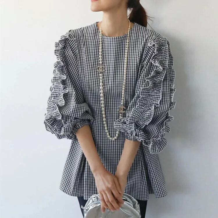 フリルスリーブシャツ3336