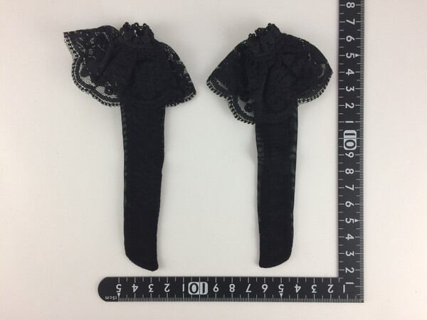ドールアクセサリ 1/4 女性用 靴下 ストッキング 黒網 TMS014BLK - 画像1