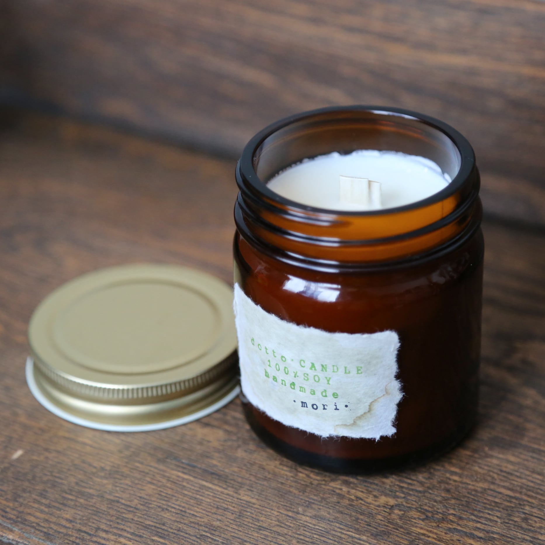 hana花の香り（L）soywax＆精油100％の天然木芯キャンドル | dotto